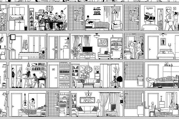 Section habitat door STAR strategies + architecture (project: START-Ivry) (bron: STAR strategies + architecture (project: START-Ivry))