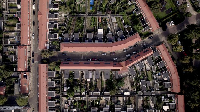 Luchtfoto van Noordveen in Zutphen door Maarten Zeehandelaar (bron: Shutterstock)