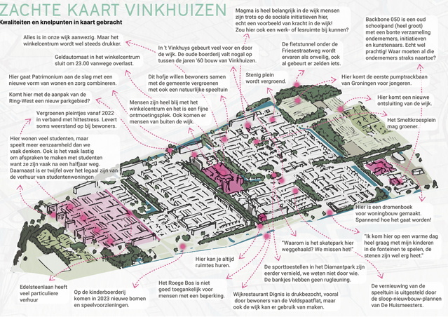 Zachte kaart Vinkhuizen door Gemeente Groningen (bron: Gemeente Groningen)