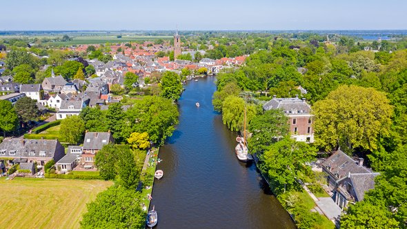 Luchtfoto van Loenen aan de Vecht door Steve Photography (bron: Shutterstock)