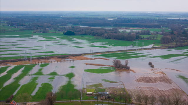 Hoogwater Zwolle door Gemeente Zwolle (bron: Gemeente Zwolle)