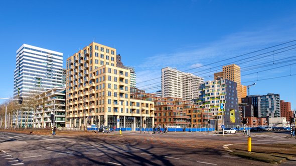 Zuidas, Amsterdam door www.hollandfoto.net (bron: Shutterstock)