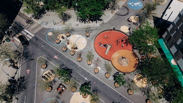 Auto vrije zone in Barcelona door Stanislavskyi (bron: Shutterstock)