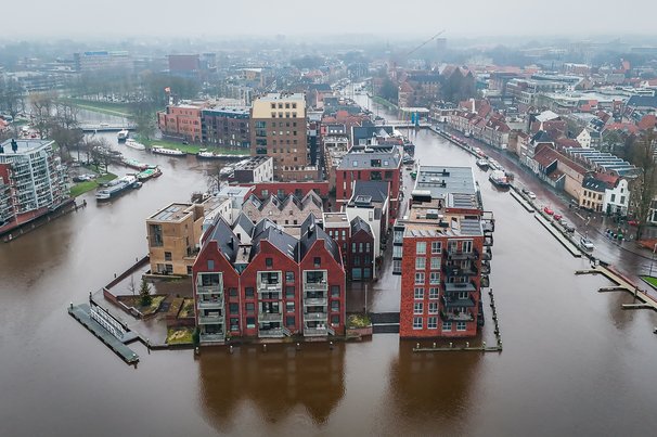 Hoogwater Zwolle door Gemeente Zwolle (bron: Gemeente Zwolle)