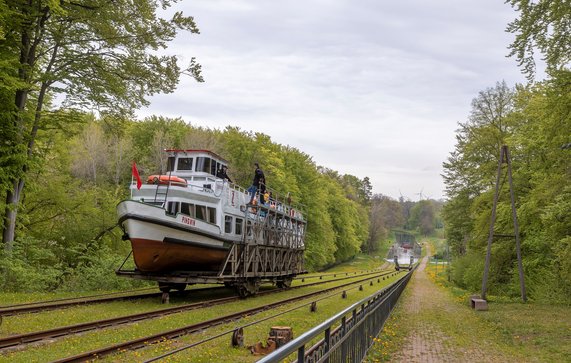 Overbrugging hoogteverschil in het Oberländerkanaal, Polen, naar ontwerp van ir. G. Steenke (1860) door Luuk Kramer (bron: Nederlandse Waterwerken Wereldwijd)