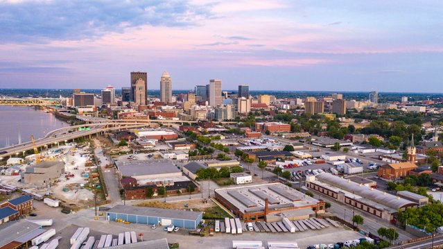 Binnenstad van Louisville, Kentucky door Real Window Creative (bron: shutterstock)