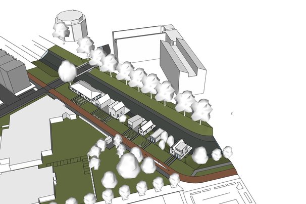 Massastudie Gemberpad door Woningbouwatelier gemeente Almere (bron: Woningbouwatelier gemeente Almere)