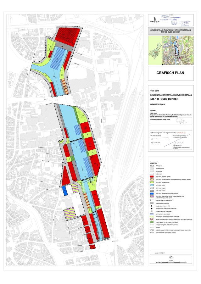 RUP Oude Dokken door Stad Gent (bron: Stad Gent)