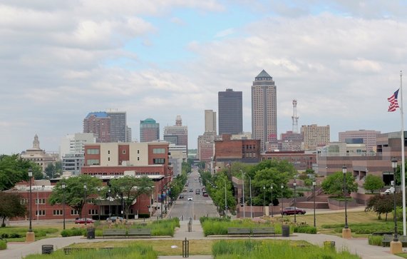 Des Moines in Iowa, Amerika door Matt Fowler KC (bron: Shutterstock)