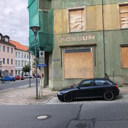 Voorbeeld van structurele leegstand in het centrum van Frankenberg bij Chemnitz door Friso de Zeeuw (bron: Gebiedsontwikkeling.nu)