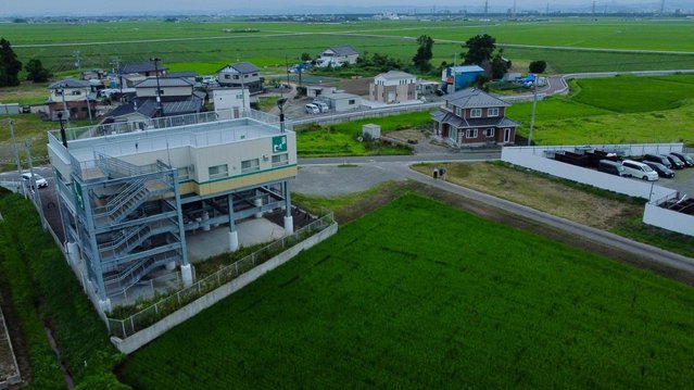 Evacuatietoren bij Sendai door Jos van Alphen (bron: Jos van Alphen)