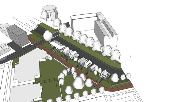 Massastudie Gemberpad door Woningbouwatelier gemeente Almere (bron: Woningbouwatelier gemeente Almere)