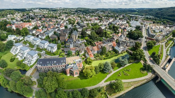 Luchtfoto van Essen, Duitsland door Lukassek (bron: Shutterstock)