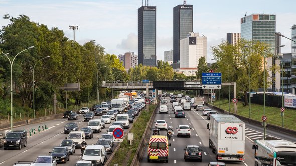 Boulevard Périphérique, Parijs door gabriel12 (bron: shutterstock)