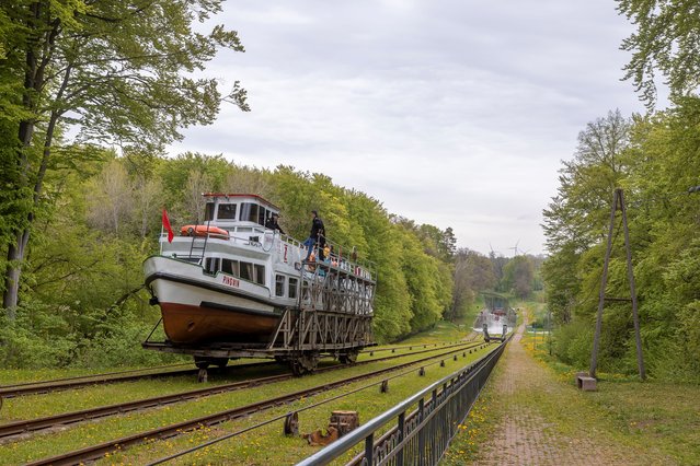 Overbrugging hoogteverschil in het Oberländerkanaal, Polen, naar ontwerp van ir. G. Steenke (1860) door Luuk Kramer (bron: Nederlandse Waterwerken Wereldwijd)