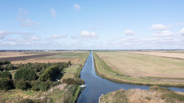 Het kanaal dat Cornelis Vermuyden ter hoogte van Chatteris aanlegde, Verenigd Koninkrijk door Luuk Kramer (bron: Nederlandse Waterwerken Wereldwijd)