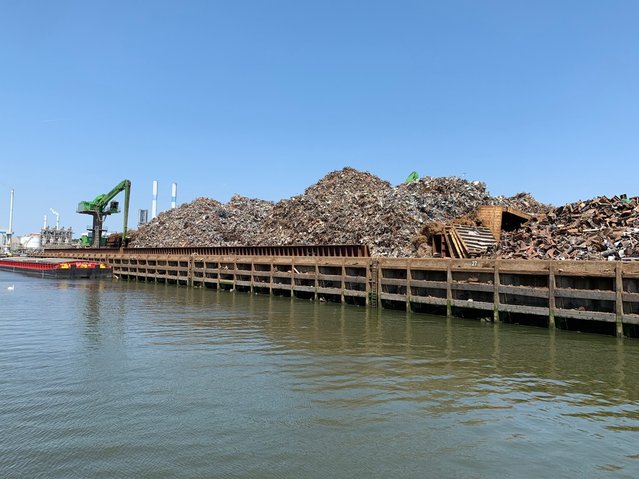 Schroothoop in de Rotterdamse haven door Lithuaniakid (bron: Shutterstock)