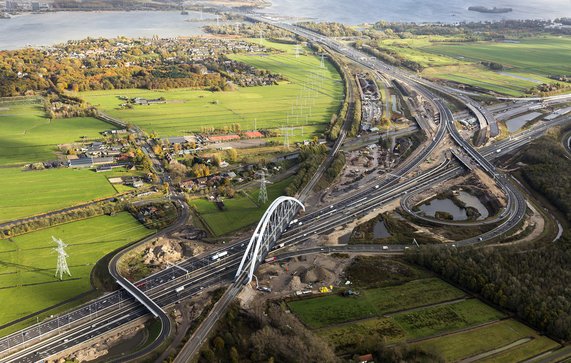 A1 Muiderberg door Aerovista Luchtfotografie (bron: shutterstock)