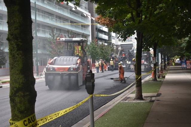 Richards Street, Vancouver. door Jennifer Jessica Peck (bron: Shutterstock)