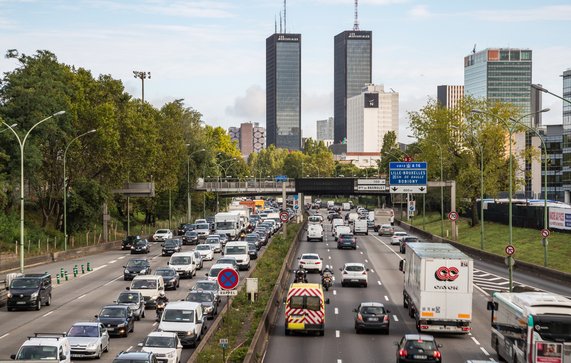 Boulevard Périphérique, Parijs door gabriel12 (bron: shutterstock)