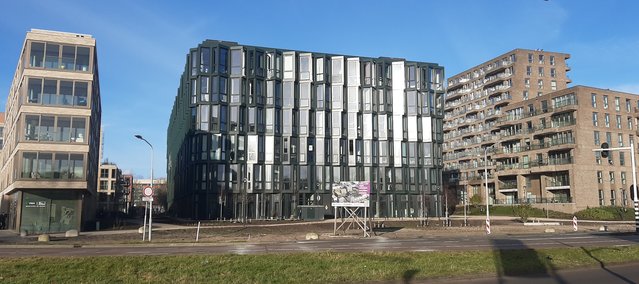 Gebouwen Lookout, Factory en Amerika vanaf de Aziëweg door Haan & Laan (bron: Gebiedsontwikkeling.nu)