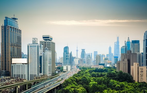 Skyline van Shanghai, China. door chuyuss (bron: Shutterstock)