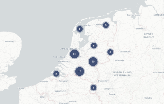 Projectenkaart overzicht door Gebiedsontwikkeling.nu (bron: Gebiedsontwikkeling.nu)