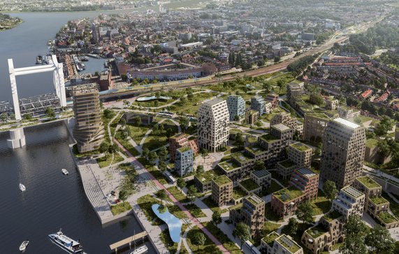 Spoorzone Dordrecht door Mecanoo (bron: Gemeente Dordrecht)