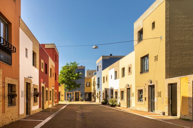 De straat Volta Galvani in Woensel, Eindhoven door Lea Rae (bron: Shutterstock)