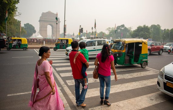 Publieke ruimte in New Delhi door PradeepGaurs (bron: Shutterstock)