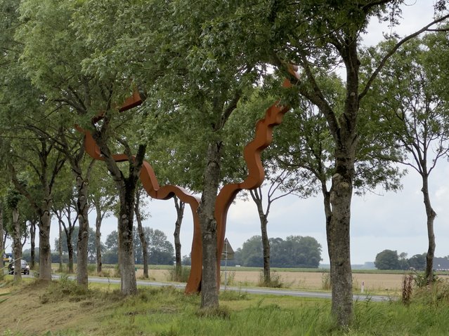 ‘De Bomen boven Maaiveld’ in Leens (2) door Kees de Graaf (bron: Kees de Graaf)