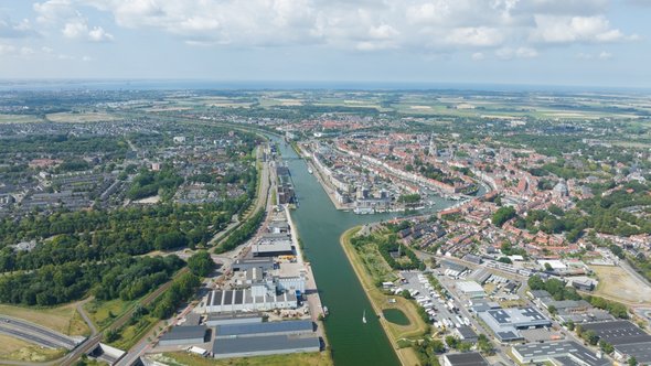 Middelburg, Zeeland door Make more Aerials (bron: shutterstock)