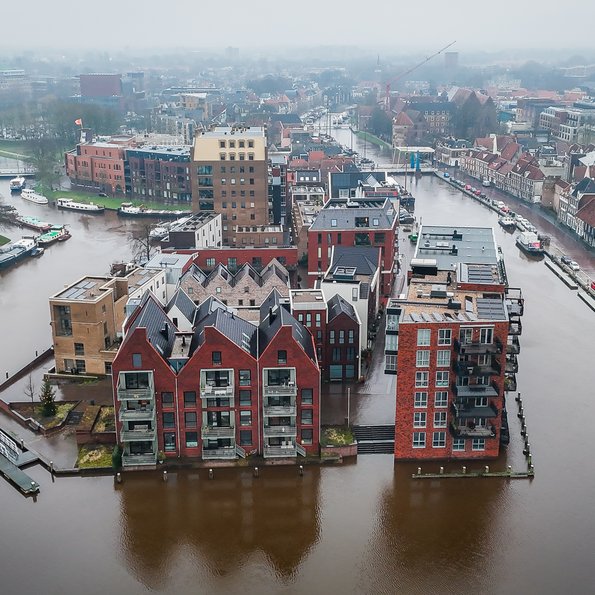 Hoogwater Zwolle door Gemeente Zwolle (bron: Gemeente Zwolle)