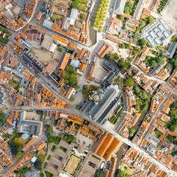 Luchtfoto van Brugge, België door Maykova Galina (bron: Shutterstock)