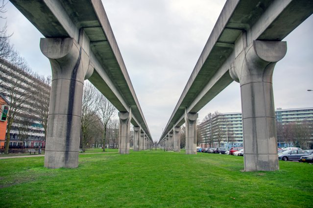 Amsterdamse metro bovengronds door Dutchmen Photography (bron: Shutterstock)