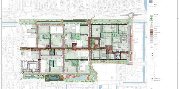 Plankaart Masterplan door Karres & Brands (bron: Gemeente Haarlemmermeer)