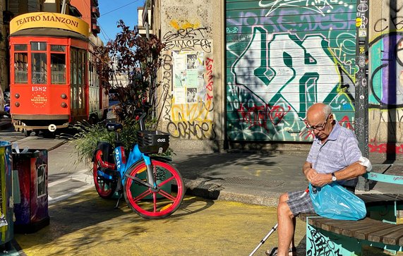 Tactical Urbanism in Milaan door Jaap Modder (bron: gebiedsontwikkeling.nu)