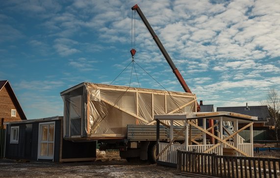 Bezorging woning (Flexwoning) door madcat13shumbrat (bron: shutterstock.com)