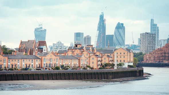 London Docklands door Levranii (bron: Shutterstock)