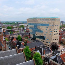 Luchtfoto centrum Groningen door Nina Alizada (bron: shutterstock.com)