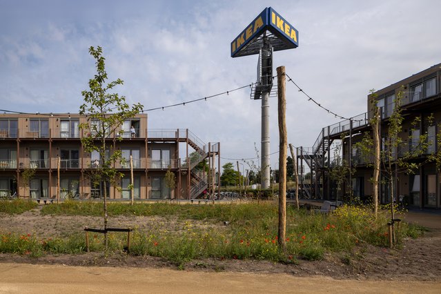 Flexwoningen naast de IKEA in Haarlem.jpg door VLOT architecten (bron: Anna Odulinska)