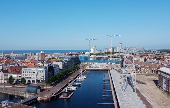 Overzicht vanaf de haven - Scheldekwartier Vlissingen door Zuidwest10 (bron: Gemeente Vlissingen)