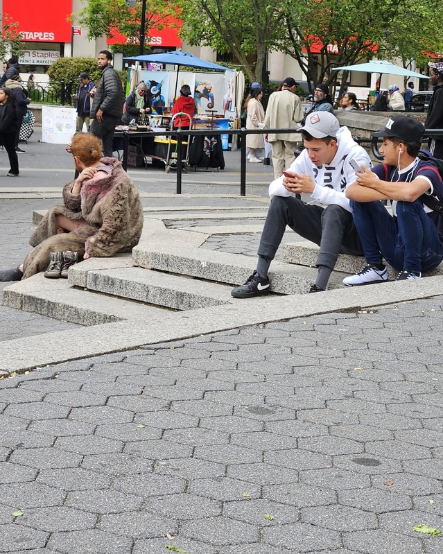 Union Square de trap als bank door Lex de Jong (bron: Urban Boost)