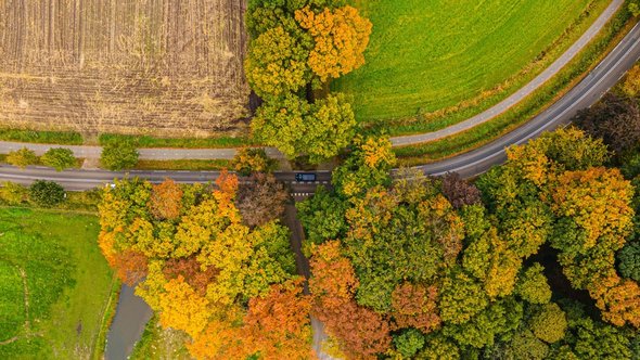 Vlakbij Sint-Michielsgestel, luchtfoto door Paul Rouleau (bron: Shutterstock)