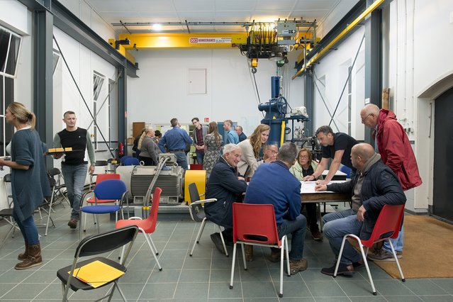 Beeld bewonersavond in gemaal van Nijbroek door Rufus de Vries (bron: Rufus de Vries)