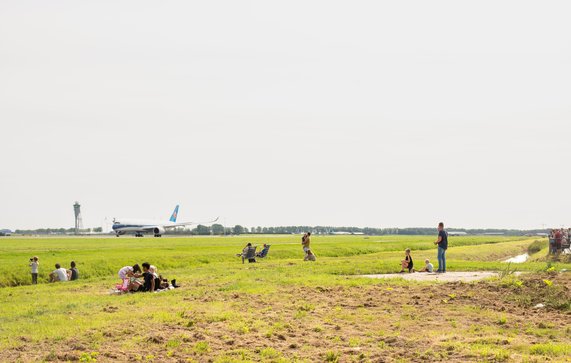 Spottersplaats, Polderbaan door Theo Baart (bron: Theo Baart)