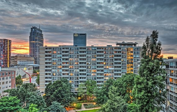 Woningbouw in het centrum van Rotterdam door Frans Blok (bron: Shutterstock)