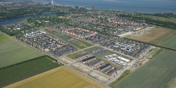 Luchtfoto gebiedsontwikkeling Othene Zuid door AM Zeeland BV (bron: AM Zeeland BV)