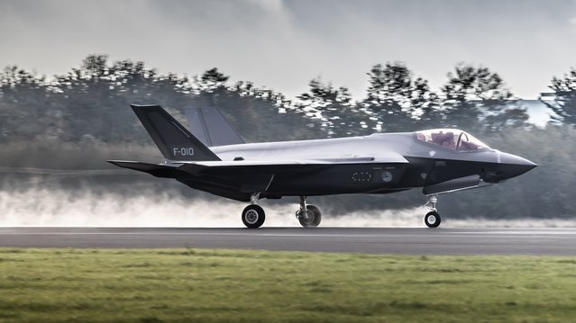 Landende F35 Leeuwarden door Ministerie van Defensie (bron: Ministerie van Defensie)