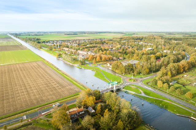 Waterovergang in de Noordoostpolder door Sjors Evers (bron: Gemeente Noordoostpolder)